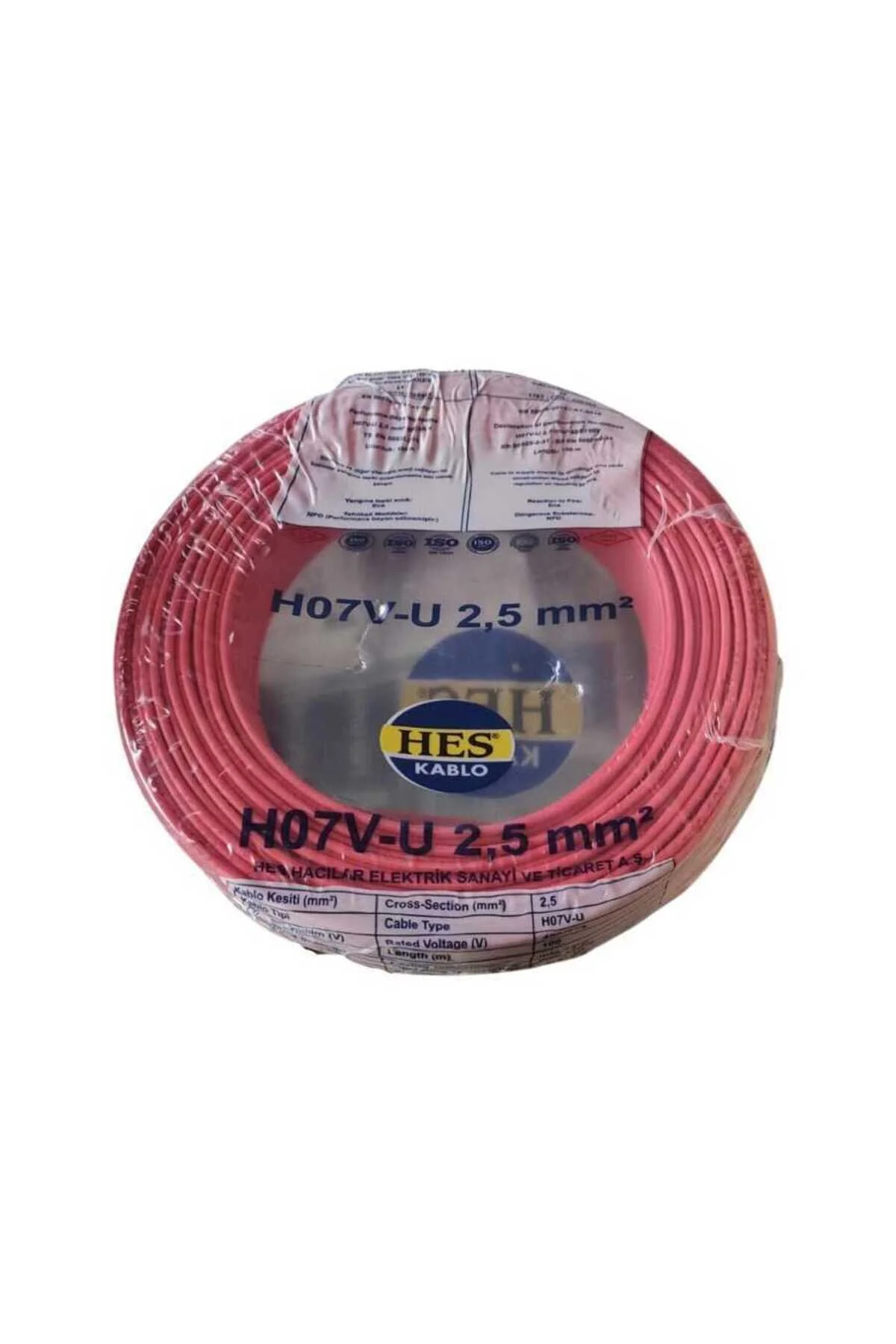 2,5mm2 Nya Kablo,kırmızı ,tam Bakır ,100 M