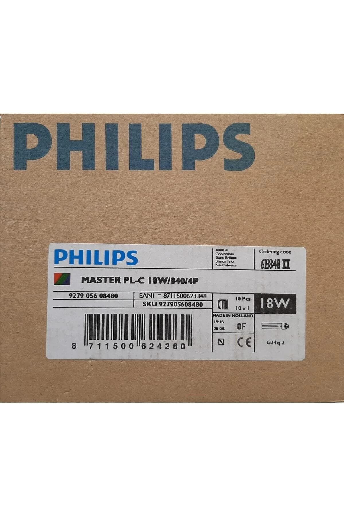 Philips Master Pl-c Tasarruflu Ampul,4 Pinli 18w/840/4p 1ct/5x10box Soguk Beyaz Renk